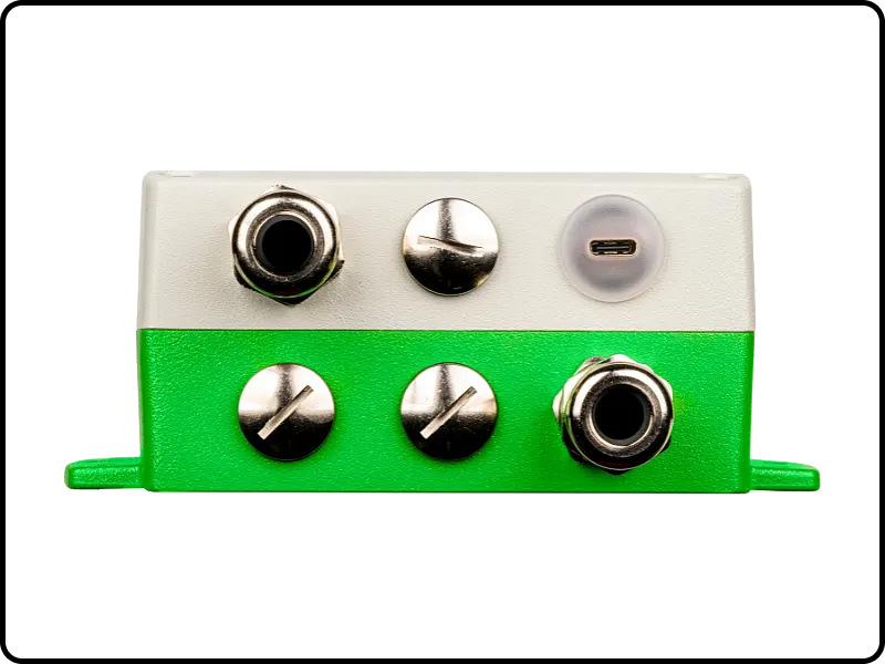 Bottom view of the AVS701 highly accurate air and gas velocity sensor with die-cast aluminium enclosure.