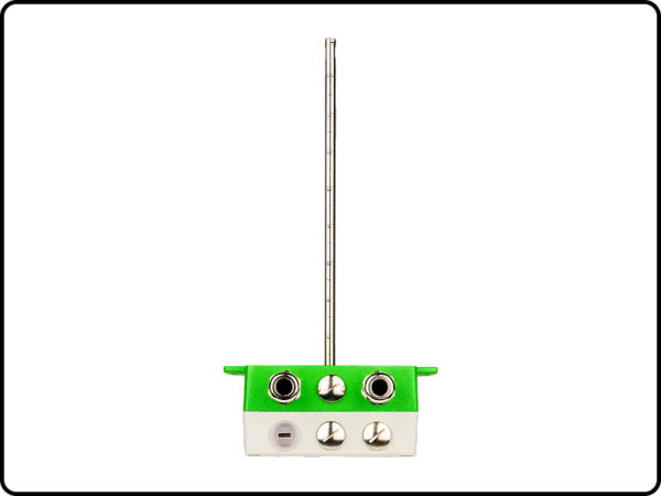 Bottom view of the AVS701 highly accurate air and gas velocity sensor with die-cast aluminium enclosure.