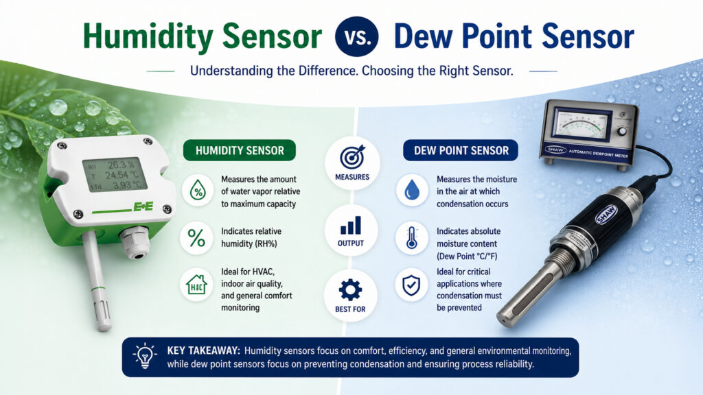 Dew Point Sensor vs Humidity Sensor