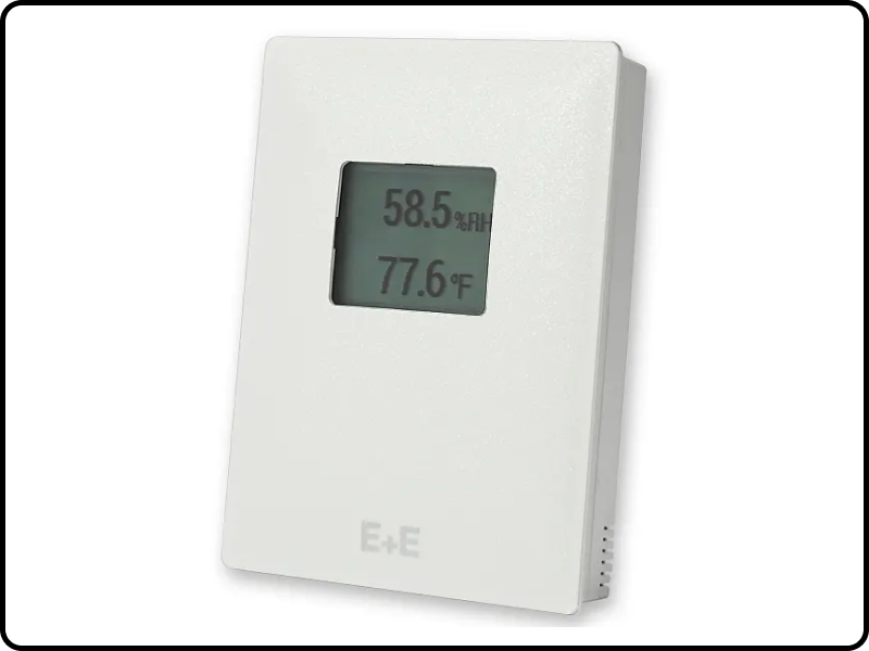 HTS201 room sensor for relative humidity and temperature with display - US format