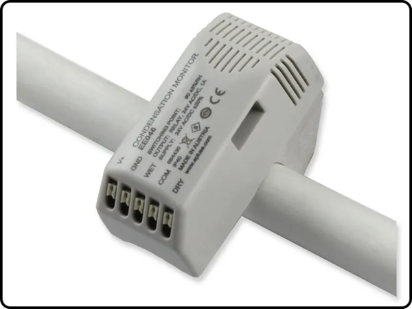 EE046 humidity and dewpoint condensation monitor for snap-on mount