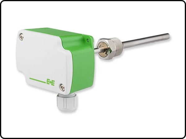 EE431 duct mount temperature sensor with immersion well